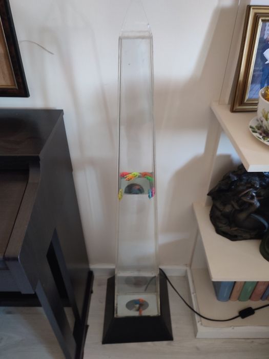 Candeeiro de Água LED RGB com Bolhas