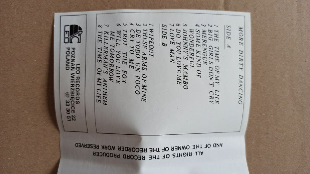 More Dirty Dancing kaseta