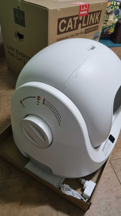 Caixa areia automatica para gatos