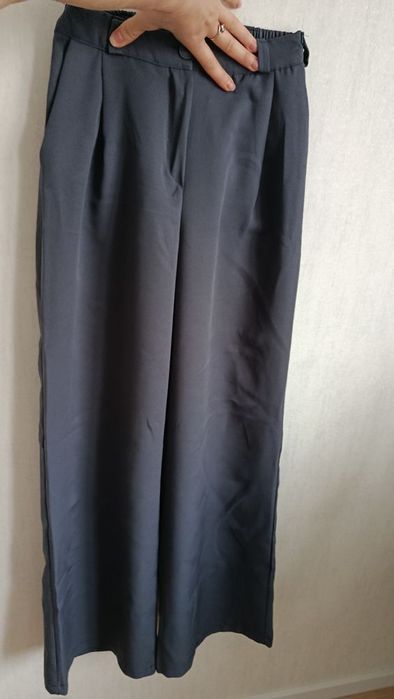 Брюки палаццо сірі