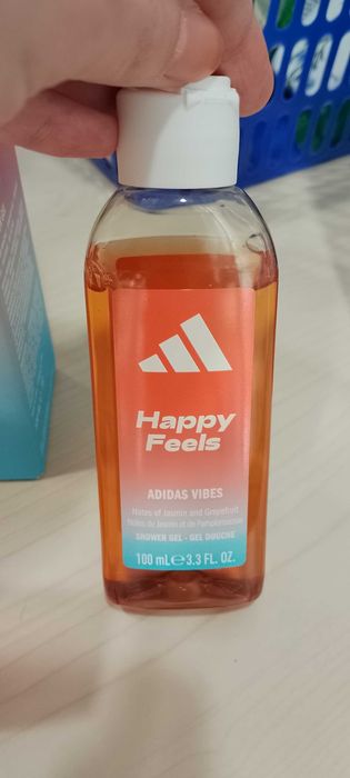 Adidas Happy feels zestaw woda perfumowana 50 ml i żel pod prysznic
