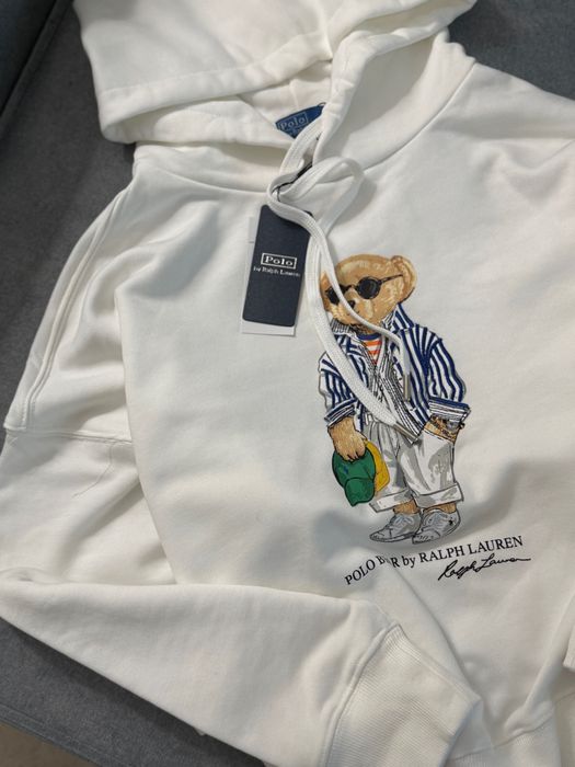 Кофта біла худі Polo Bear Ralp Lauren худи
