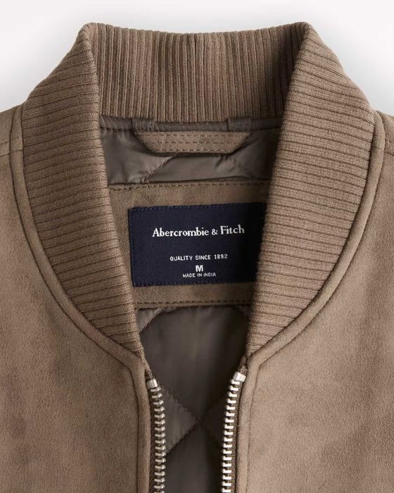 Замшевий бомбер Abercrombie & Fitch Аберкромбі (М, L, XL) Оригінал