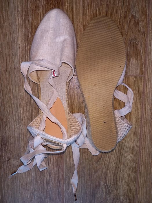 Materiałowe espadryle damskie