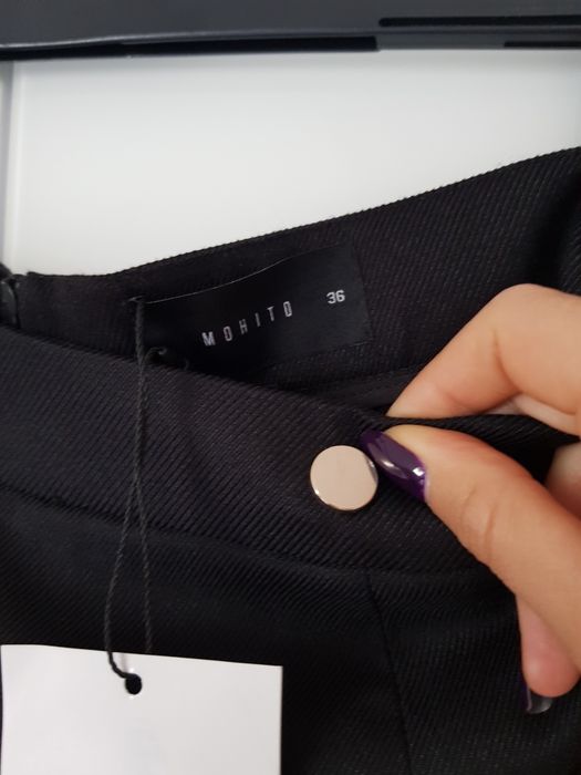 Mohito nowe spódnico szorty S nowe z metką czarne basic spódnico spodenki jesienne eleganckie