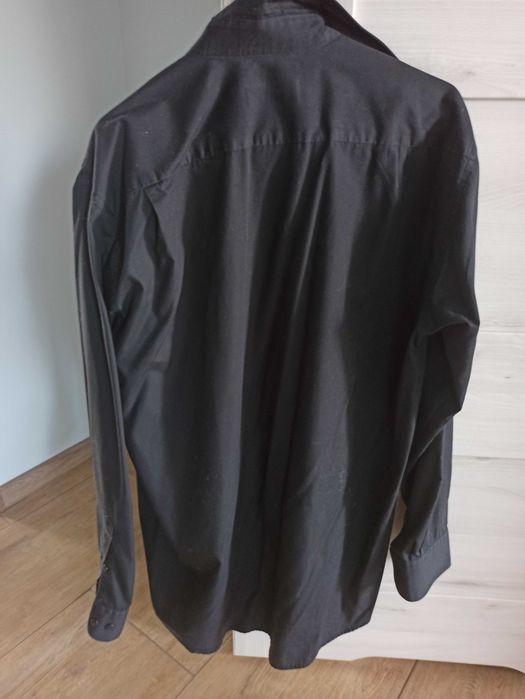 Koszula męska czarna Konsul długi rękaw ok. 190 cm