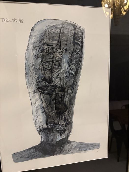 Beksiński Piękna Praca Beksiński Sygnowana