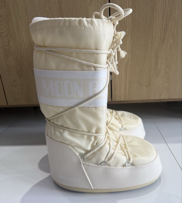Śniegowce damskie Moon Boot r. 39/41 Nowe Kremowe Oryginalne