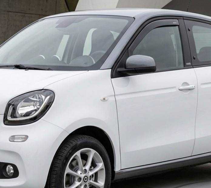 Вставные ветровики Smart ForFour 2014-2019 Передние Heko Team Цена за 2 шт