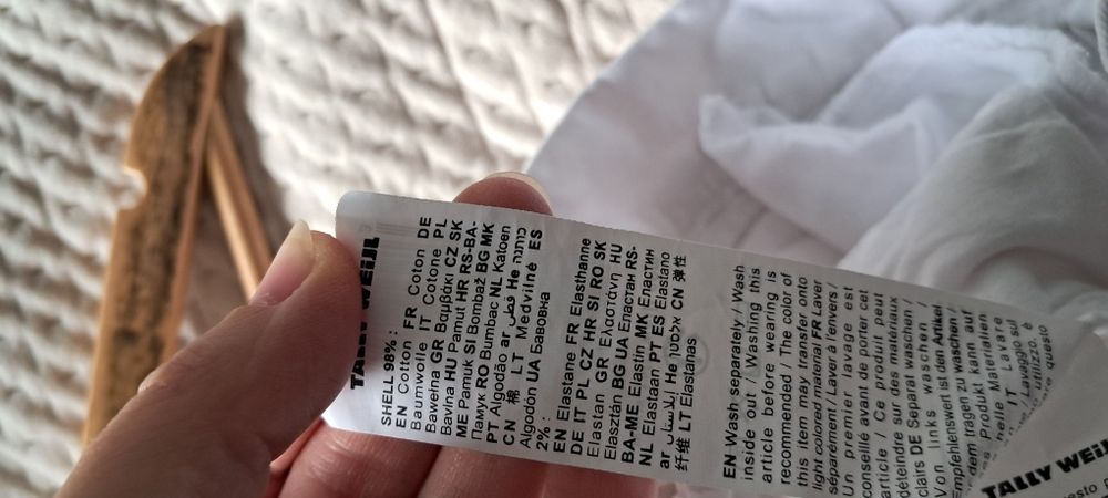 Biale bojowki Tally Weijl L wysoki stan