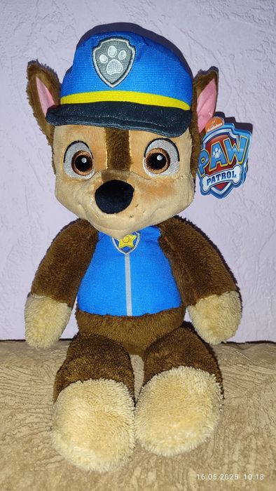 М'яка іграшка Paw Patrol Щенячий патруль: цуценя Гонщик, 33 см