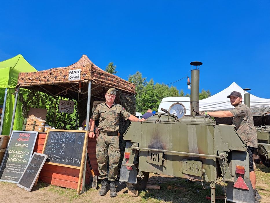 Catering, kuchnia polowa, obsługa imprez, grill, grochówka,  bigos.