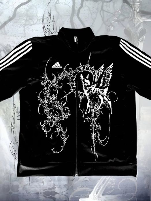 Adidas кастом з оленятком ангельські крила cybersiglism yk2 softgothic