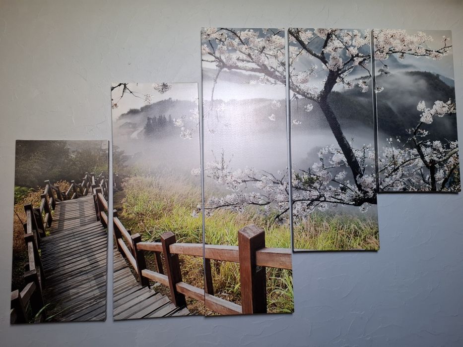 Obraz tryptyk most duży