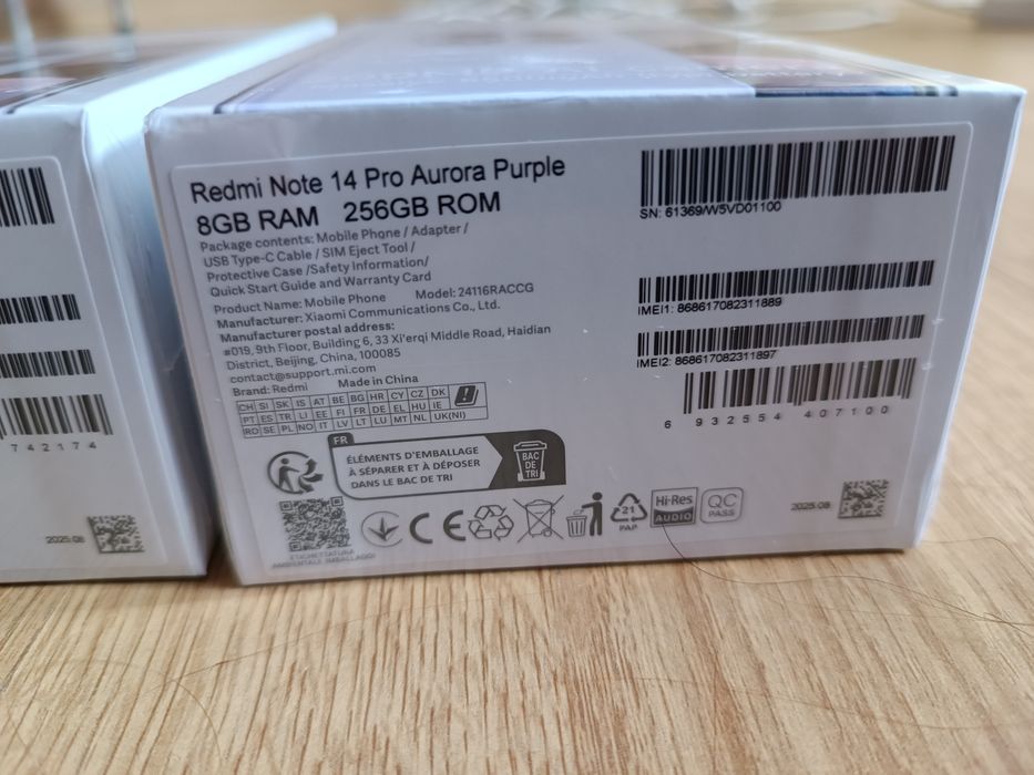 Xiaomi redmi note 14 pro 8/256 12/512 nfc g100ultra 6.67 amoled 120Hz