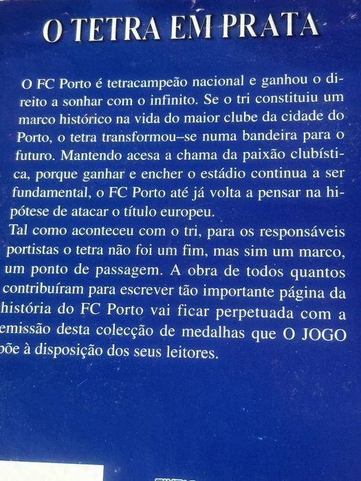 Moedas Futebol Clube Do Porto - Tetracampeão