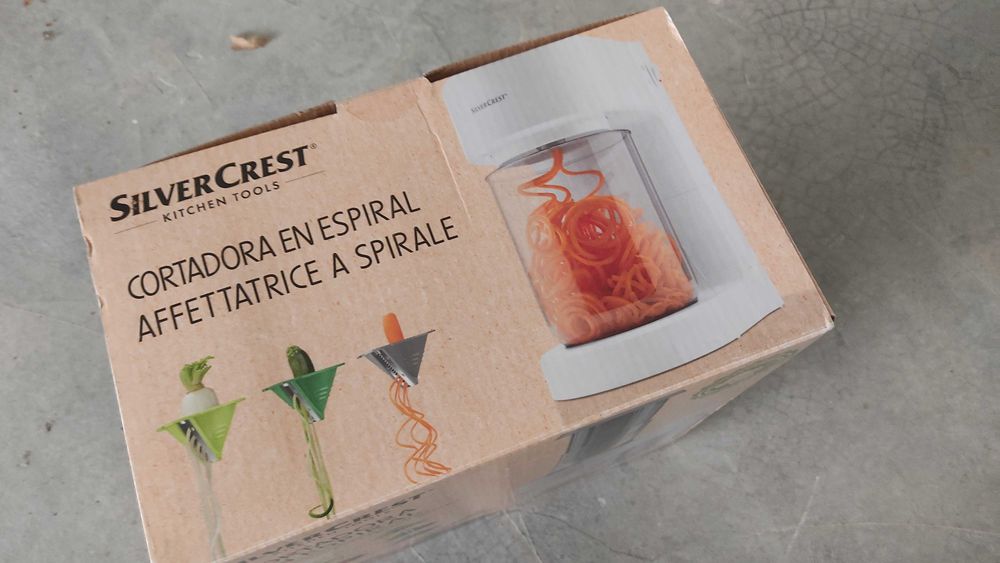 Máquina cortadora em espiral