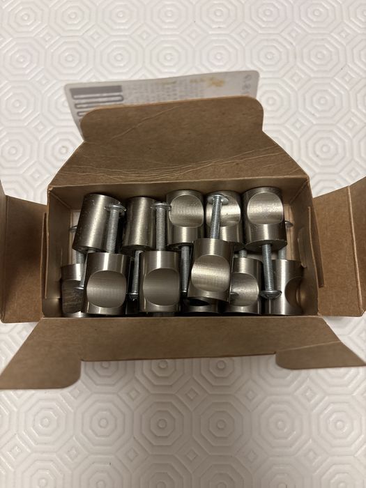 Puxadores de porta em inox escovado