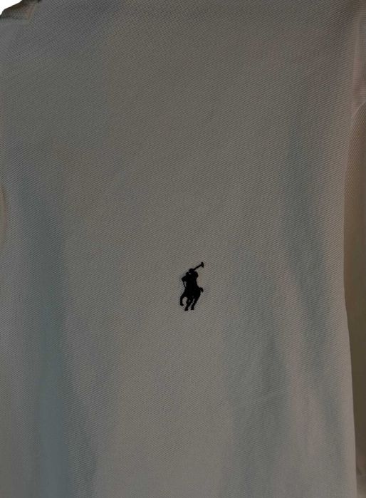 Koszulka polo Ralph Lauren Biała logo XL