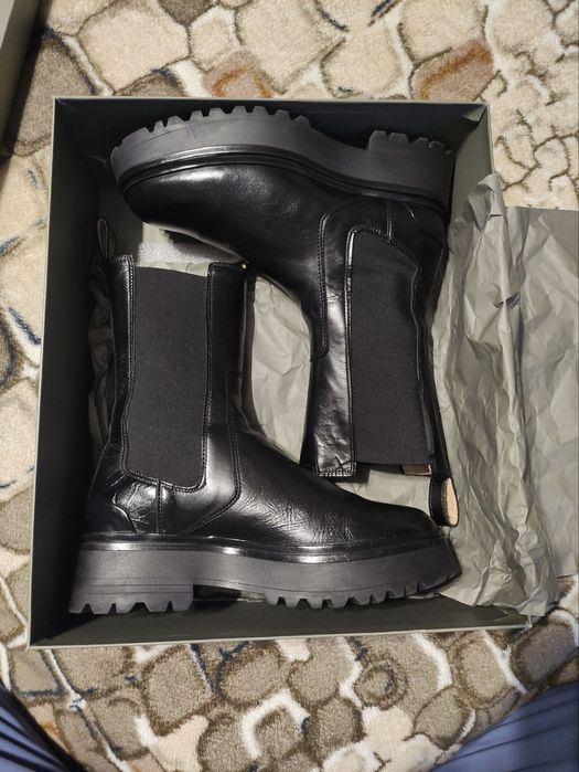 Кожаные ботинки Челси шкіряні черевики Челсі All saints