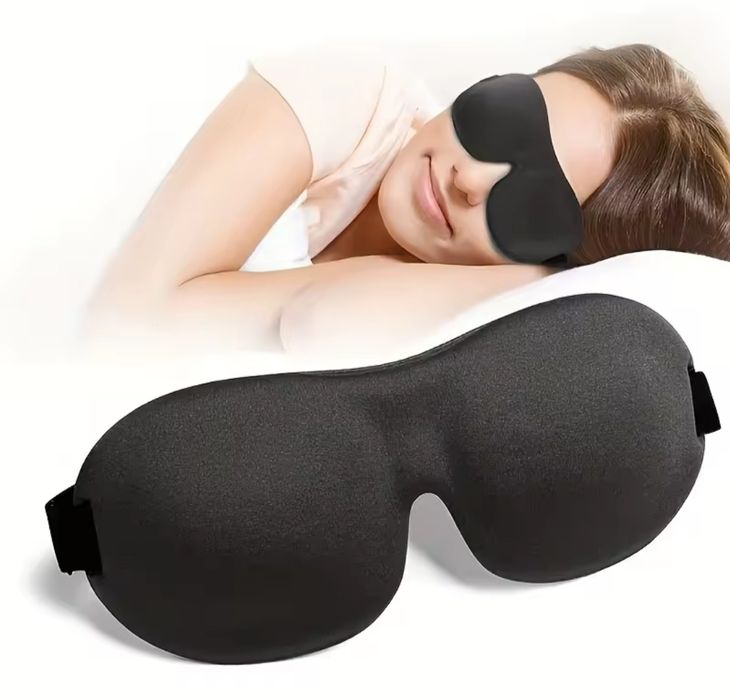 Маска для сна черная