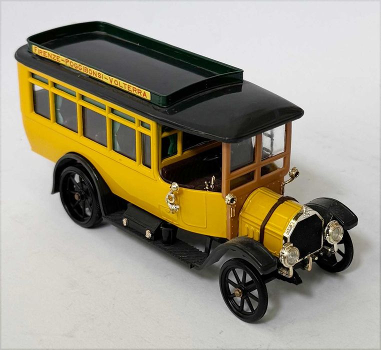 RIO20_FIAT Omnibus 18 BL yellow 1915 Escala 1/43. Made in Italy. Completo e como novo.