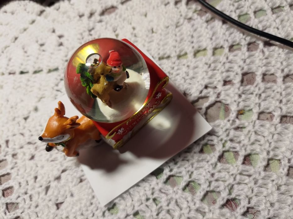 Новорічна різдвяна статуетка санчата Merry Christmas