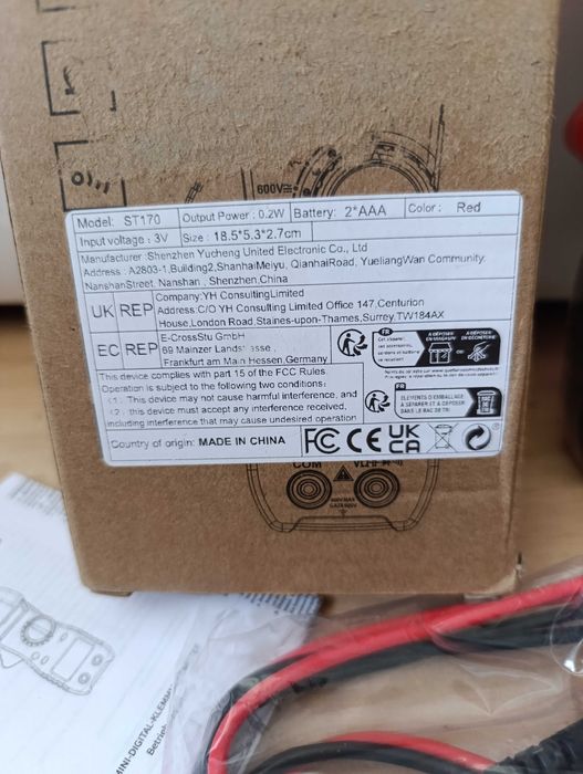 Nowy miernik napięcia cęgowy multimetr inteligentny cyfrowy aneng 170