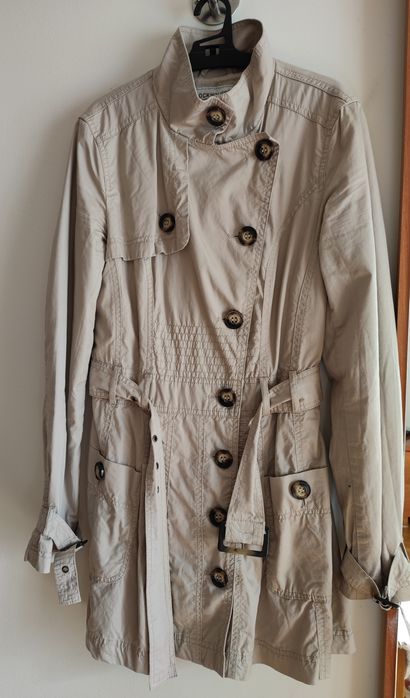 Gabardina bege senhora