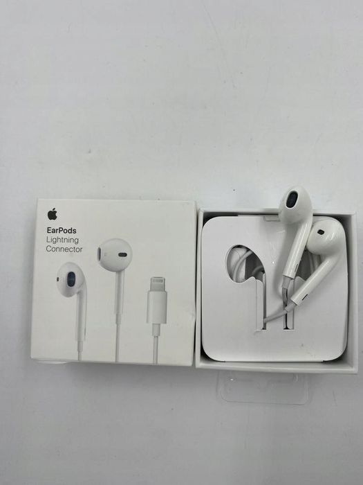 Uszkodzone słuchawki douszne przewodowe apple earpods