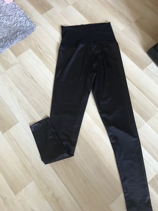 Ekeganckie leginsy ciążowe   czarne Butik r. S