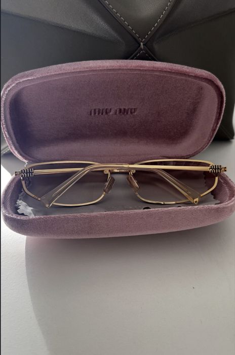 Окуляри маска Miu Miu жовта лінза оригінал