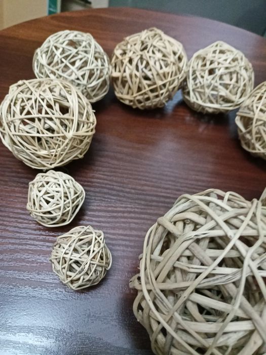 kule rattanowe zestaw