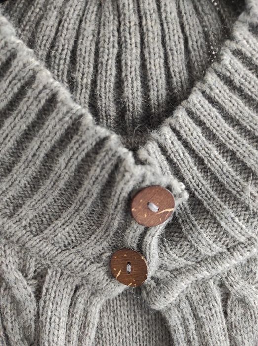 Casaco colete de malha