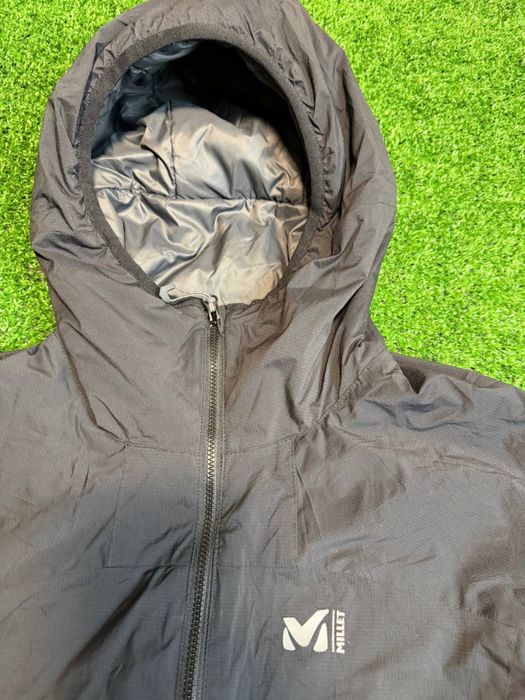Вітровка мікро пуховий Millet belay hoodie black polartec goretex