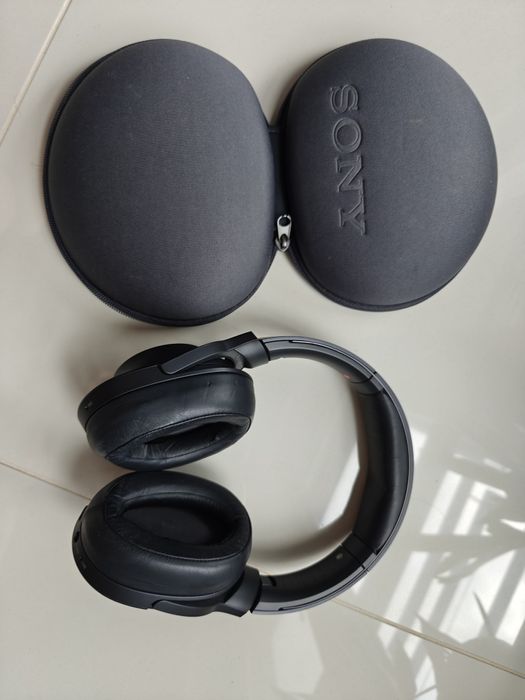 Słuchawki nauszne bezprzewodowe bluetooth SONY MDR-100ABN z ANC i redu