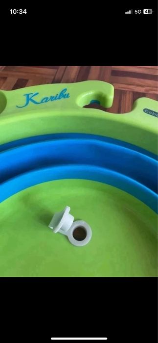 Banheira de viagem Bebé Due Karibú – Verde/Azul