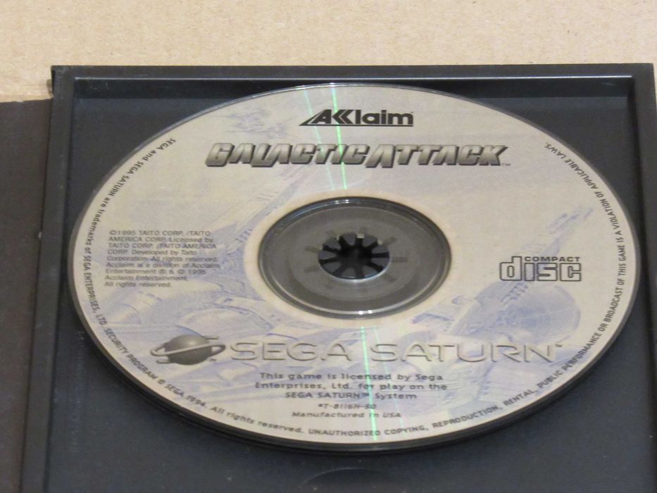 Jogo Sega Saturn Galactic Attack completo