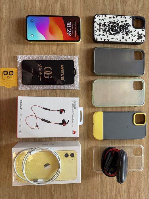 iPhone 11, Yellow, идеал, плюс ПОДАРКИ!  4/64.