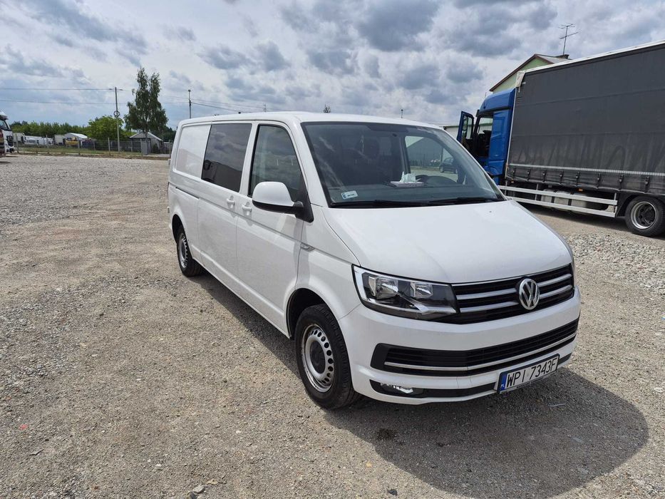 VW TRANSPORTER T6 / doka / brygadówka/ TDI / 5 osobowy/klima/webasto/