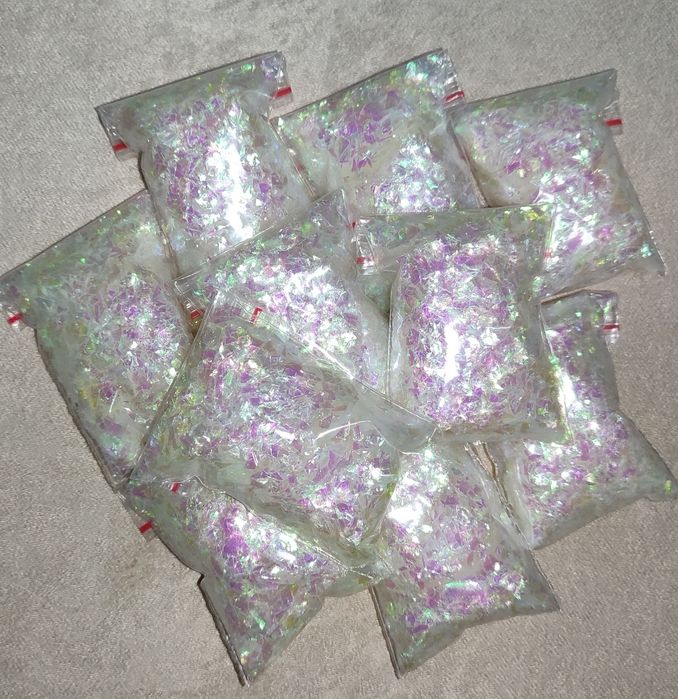 Блиск гліттер перламутр ( слюда біла)