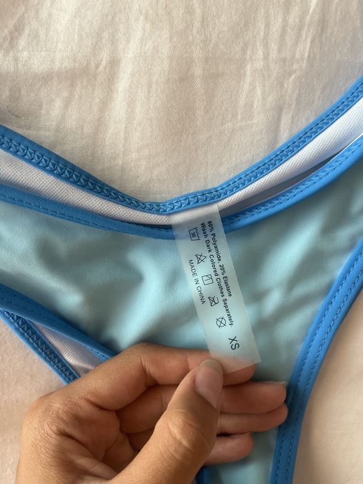 biquini parte de baixo azul da shein