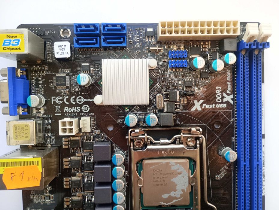 s1155  ASRock H61M-VG3 (Intel H61, PCI-Ex16)