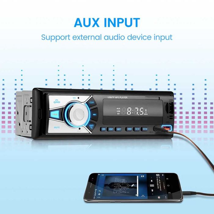 Rádio do carro do bluetooth, Leitor MP3, 1din
