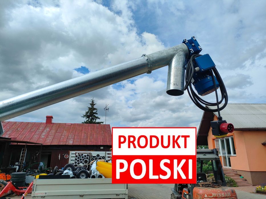 PROMOCJA-Żmijka do zboża-rura ocynkowana-przenośnik zbożowy 110/140/160/180/220-nowa- dostawa pod wskazany adres