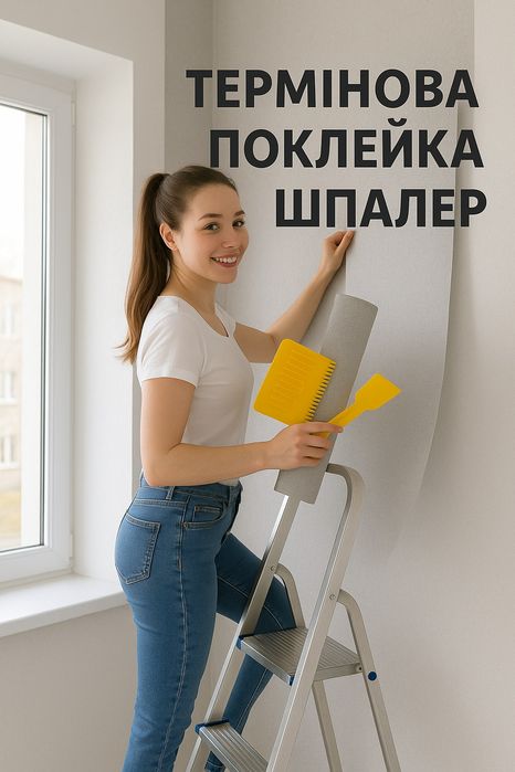 ⁉️ ТЕРМІНОВА Поклейка обоев, фотообои и обои под покраску зняття стари