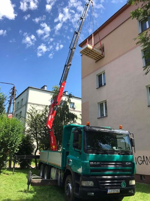 HDS Wynajem 22m. Transport Ciężki, Usługi dźwigowe, żuraw HDS. Śląsk