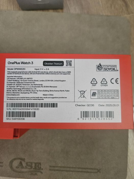 Oneplus Watch 3 Obsidian Titanium 46mm,  смарт годинник