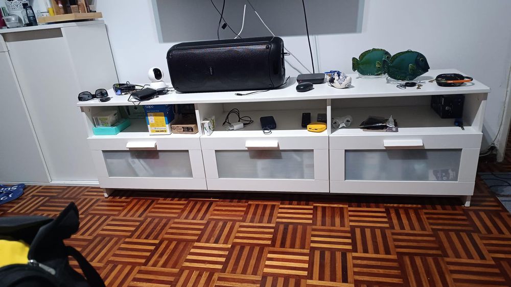 Rack para sala 3 gavetas