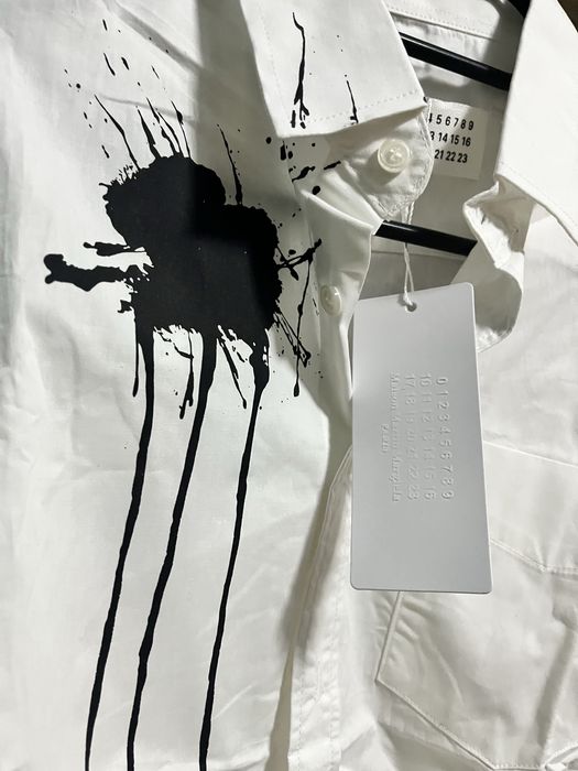 Maison margiela рубашка shirt марджела С БИРКАМИ